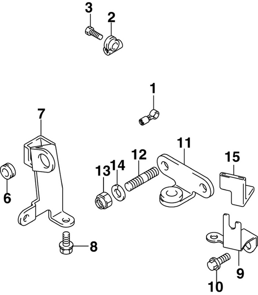 EVINRUDE-JOHNSON 5035816 Bolt, Steering Bracket