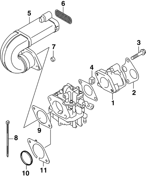 EVINRUDE-JOHNSON 5036213 Arrester, Flame