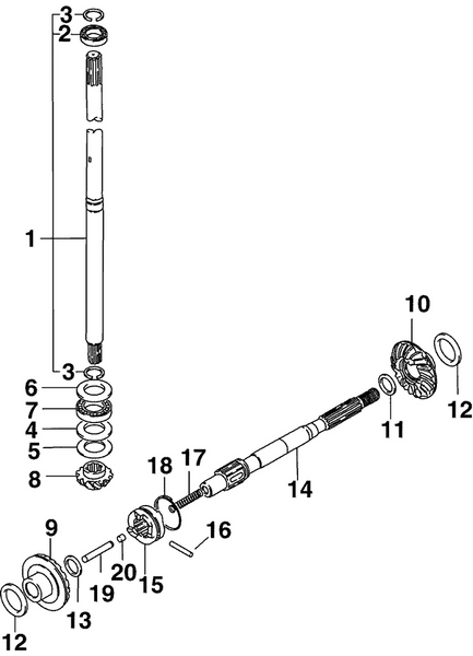EVINRUDE-JOHNSON 5036323 Engrenage, Marche Avant
