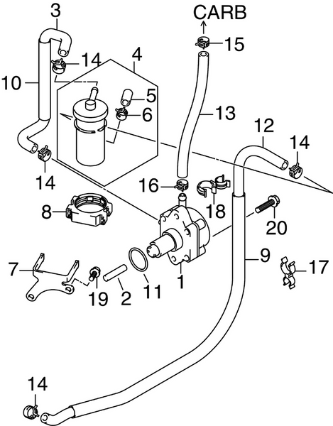 EVINRUDE-JOHNSON 5036897 Clip