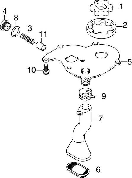 EVINRUDE-JOHNSON 5036926 Rotor, Oil Pump Outer