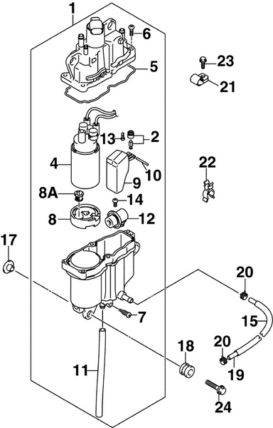 EVINRUDE-JOHNSON 5037166 Clip
