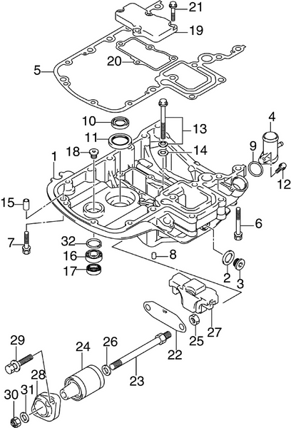 EVINRUDE-JOHNSON 5037207 Gasket, Mount Case Cover