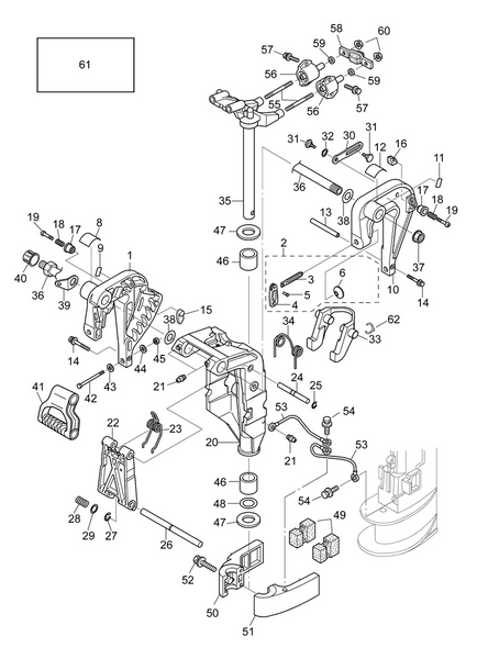 EVINRUDE-JOHNSON 5040361 Clamp Bracket | Port