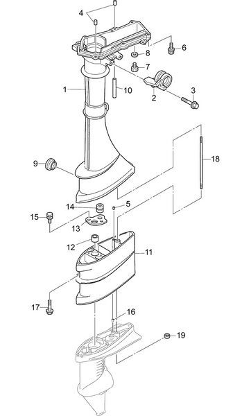EVINRUDE-JOHNSON 5040371 Dowel Pin 6-12