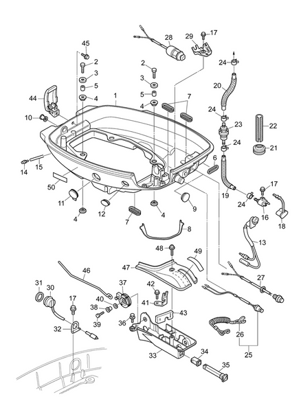 EVINRUDE-JOHNSON 5040830 Gasket Ptt/Switch | Pl, Te Models