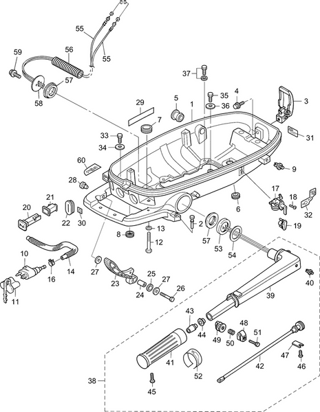 EVINRUDE-JOHNSON 5041337 Friction Piece