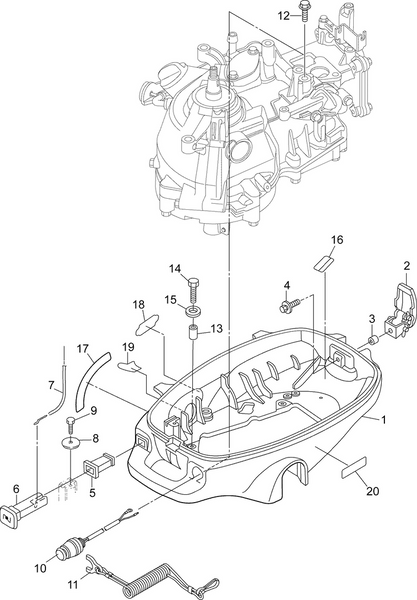 EVINRUDE-JOHNSON 5041523 Bolt