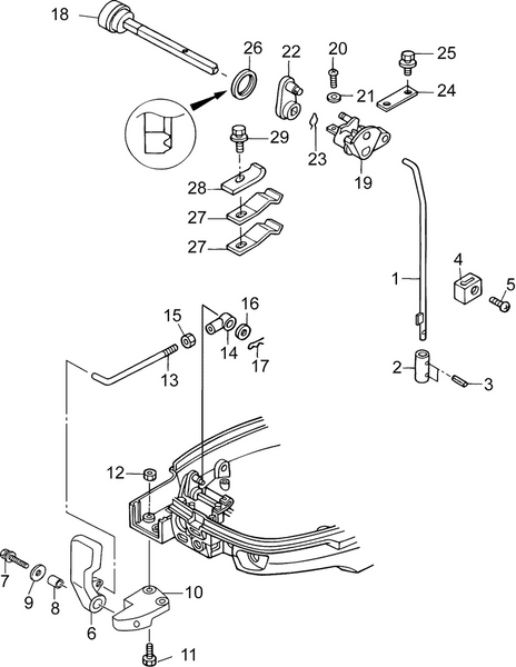 EVINRUDE-JOHNSON 5041605 Screw
