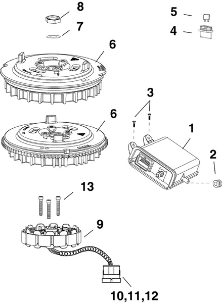 EVINRUDE-JOHNSON 587103 Flywheel