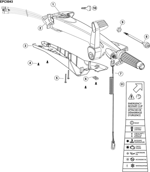 EVINRUDE-JOHNSON 768799 Key # 457
