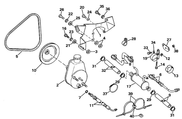 EVINRUDE-JOHNSON 985716 Oil Cooler