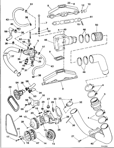 EVINRUDE-JOHNSON 3852336 Belt, Alternator