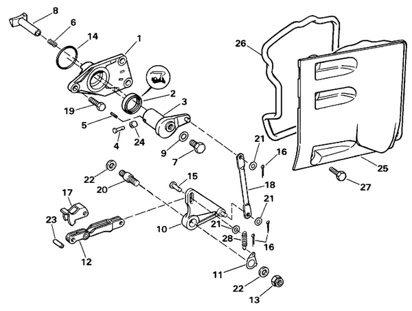 EVINRUDE-JOHNSON 3853000 Seal, Port Side Cover