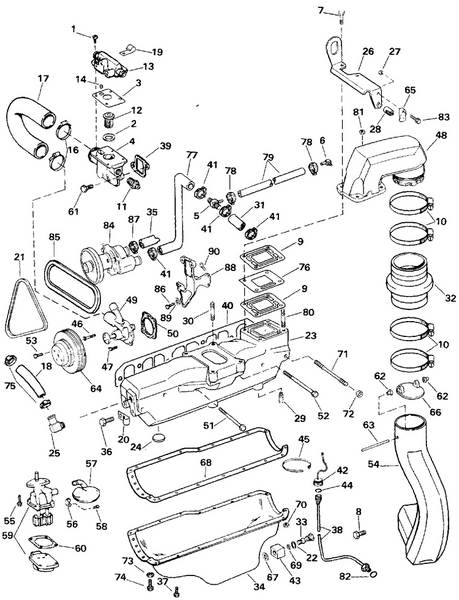 EVINRUDE-JOHNSON 3853173 Bolt, Camshaft Sprocket