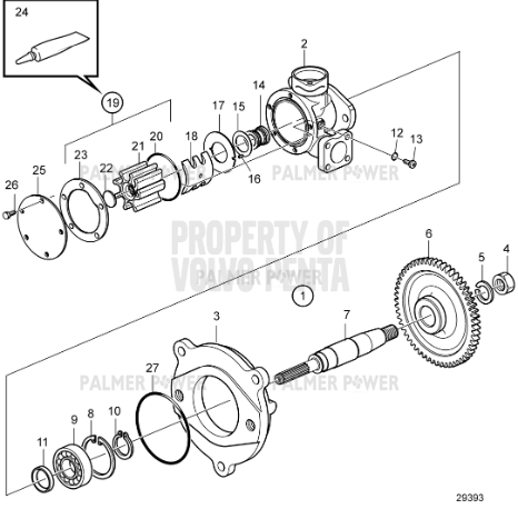 Order VOLVO PENTA 21219723 Seawater Pump