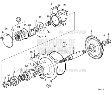 Order VOLVO PENTA 23271274 Seawater Pump | Seawater Pump