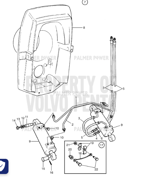 Order VOLVO PENTA 873228 Hydraulic Hose