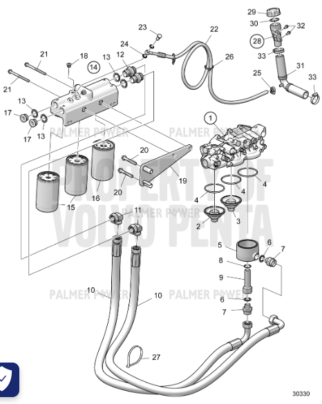 Order VOLVO PENTA 11423710 Reduction Nipple