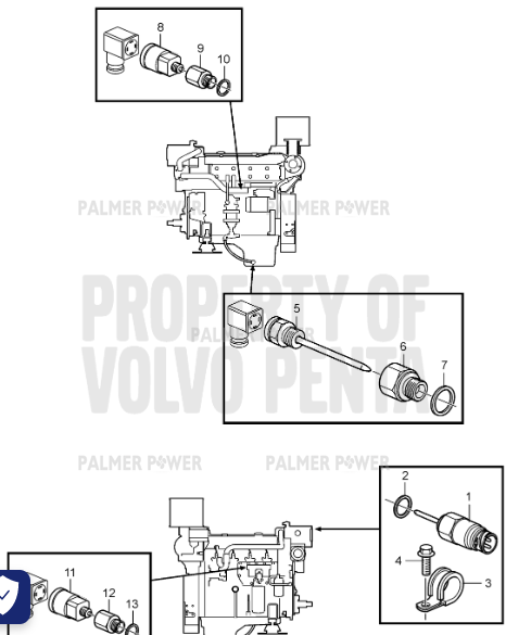Order VOLVO PENTA 11998 Gasket