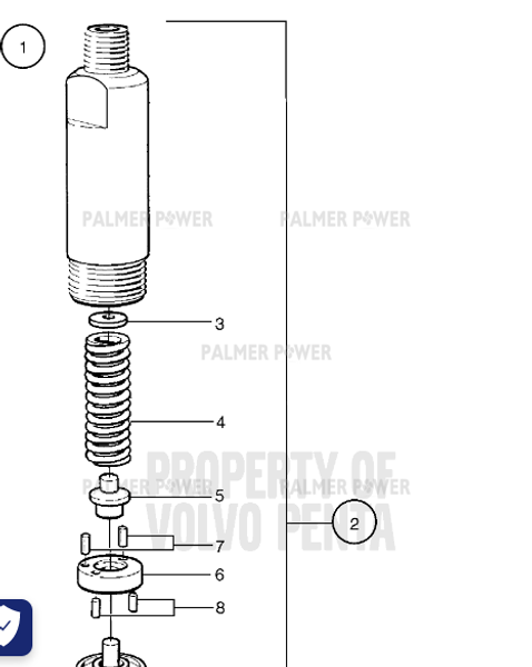 Order VOLVO PENTA 1543753 Injector