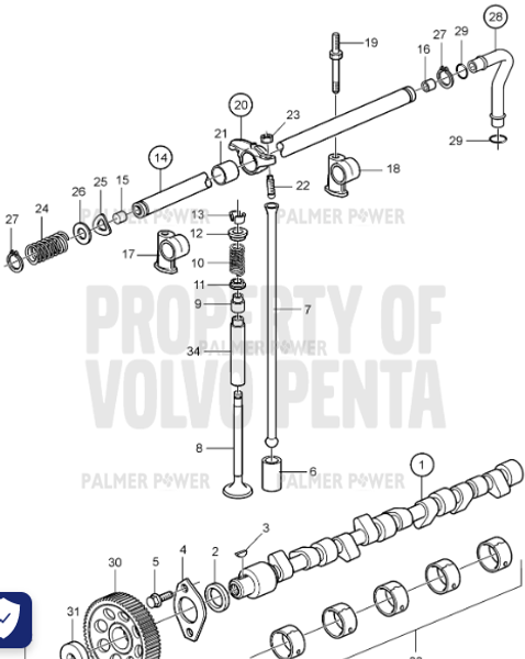 Order VOLVO PENTA 1545198 Valve Spring