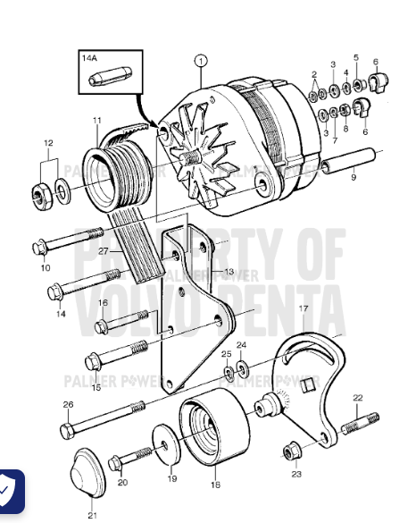 Order VOLVO PENTA 1675387 Washer