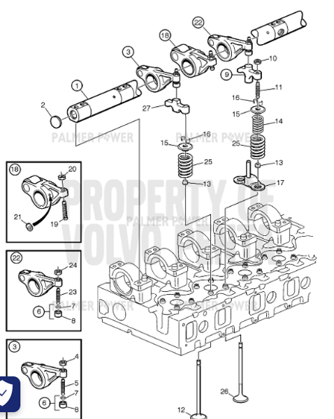Order VOLVO PENTA 1677963 Guide Pin