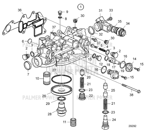 Order VOLVO PENTA 17365933 Oil Filter Housing