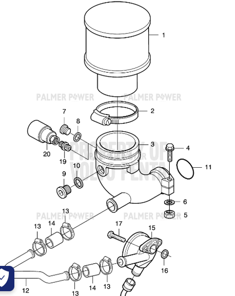 Order VOLVO PENTA 20405625 Conduit Coupling