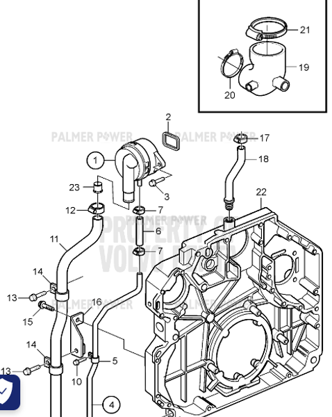 Order VOLVO PENTA 20450715 Hose Clamp