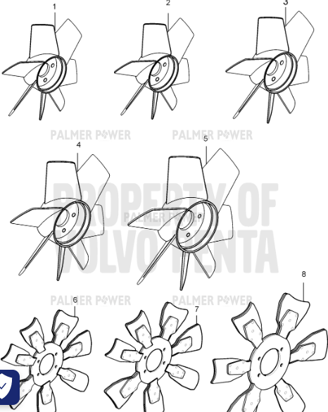 Order VOLVO PENTA 20460331 Fan | Suction Type