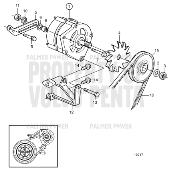 Order VOLVO PENTA 20460421 Washer