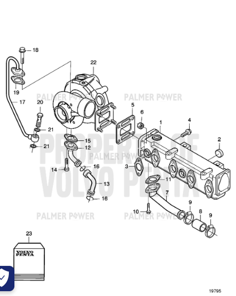 Order VOLVO PENTA 20460816 Repair Kit
