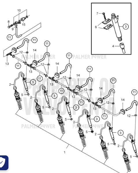 Order VOLVO PENTA 20498456 Gasket