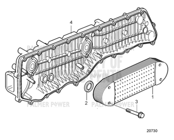 Order VOLVO PENTA 20729259 Oil Cooler | Oil Cooler