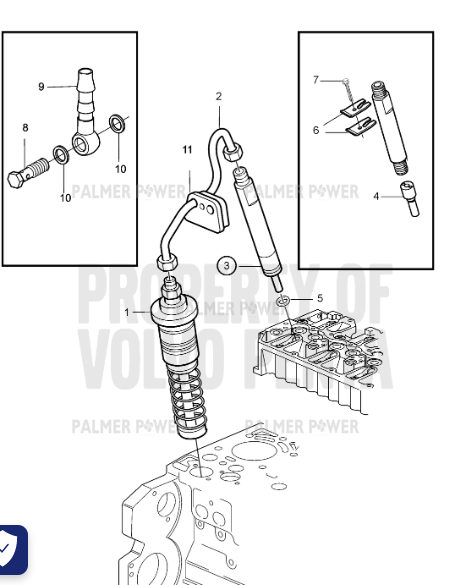 Order VOLVO PENTA 20735598 Injector