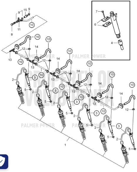 Order VOLVO PENTA 20738115 Fuel Hose