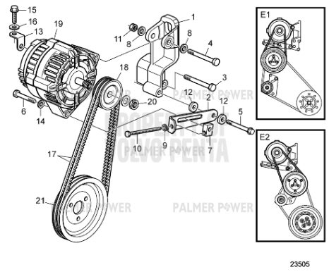 Order VOLVO PENTA 20773412 Hexagon Screw