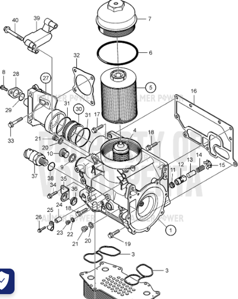 Order VOLVO PENTA 20793728 Gasket