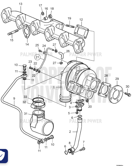 Order VOLVO PENTA 20801403 Flange