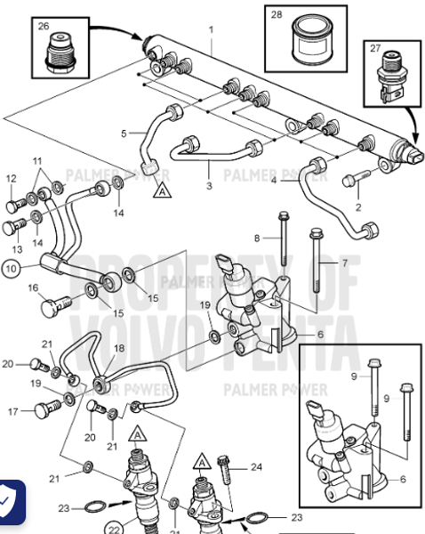 Order VOLVO PENTA 20819221 Common Rail