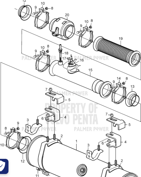 Order VOLVO PENTA 20828464 V-Clamp