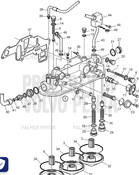 Order VOLVO PENTA 20882218 Gasket