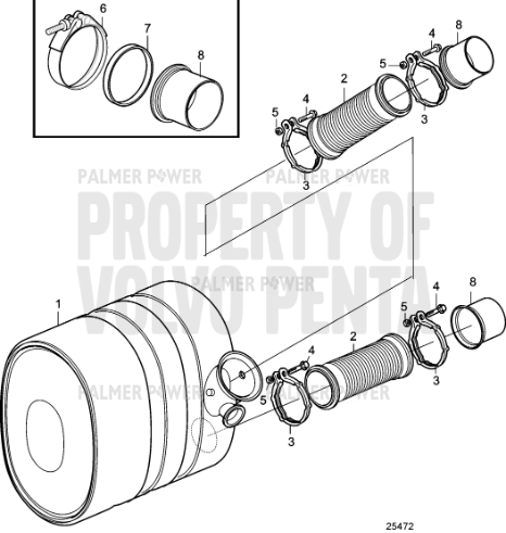 Order VOLVO PENTA 20920705 Silencer