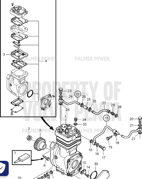 Order VOLVO PENTA 20971259 Coolant Pipe