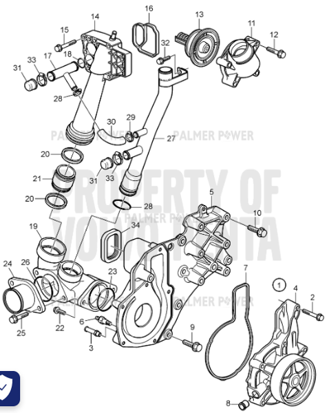 Order VOLVO PENTA 21021925 Connection Pipe