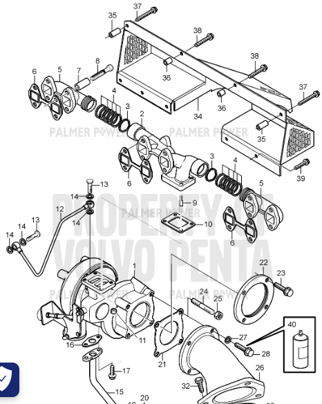 Order VOLVO PENTA 21034305 Sealing Ring