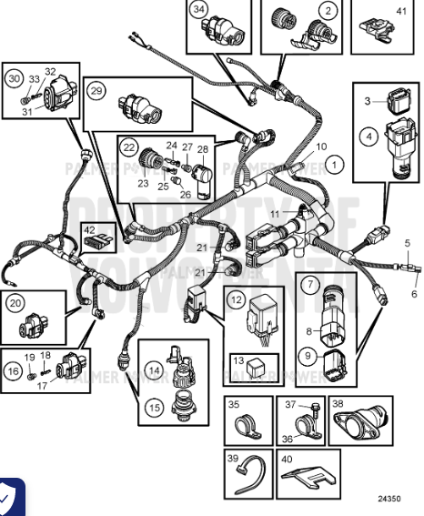 Order VOLVO PENTA 22872250 Wiring Harness