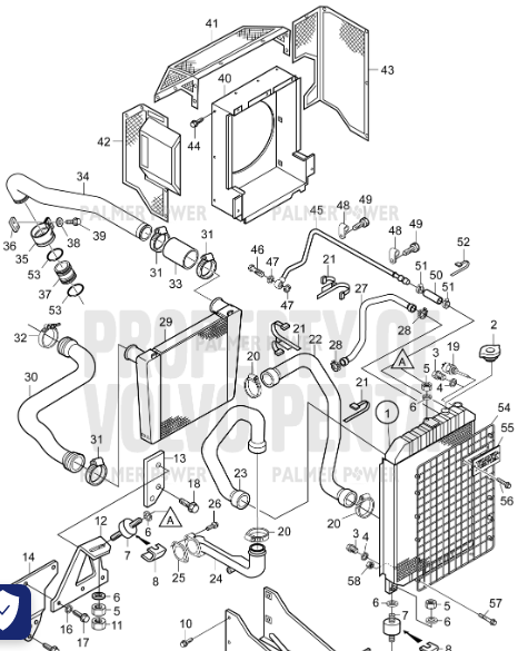 Order VOLVO PENTA 21063818 Radiator